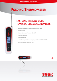 Thumbnail of document Data Sheet - TP31-S Folding Thermometer